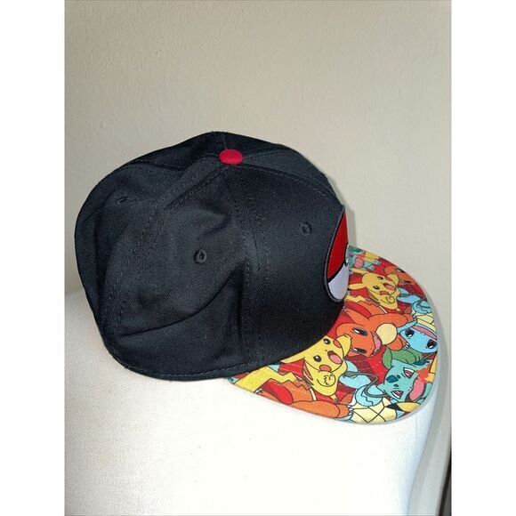 Pokemon Snapback Hat Go Pokeball Nintendo 2016 Pekachu One Size Adjustable - Picture 2 of 8